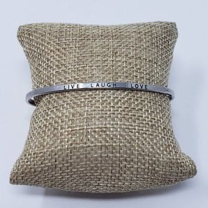 Silver Tone Thin Cuff Bangle Bracelet Inspiration